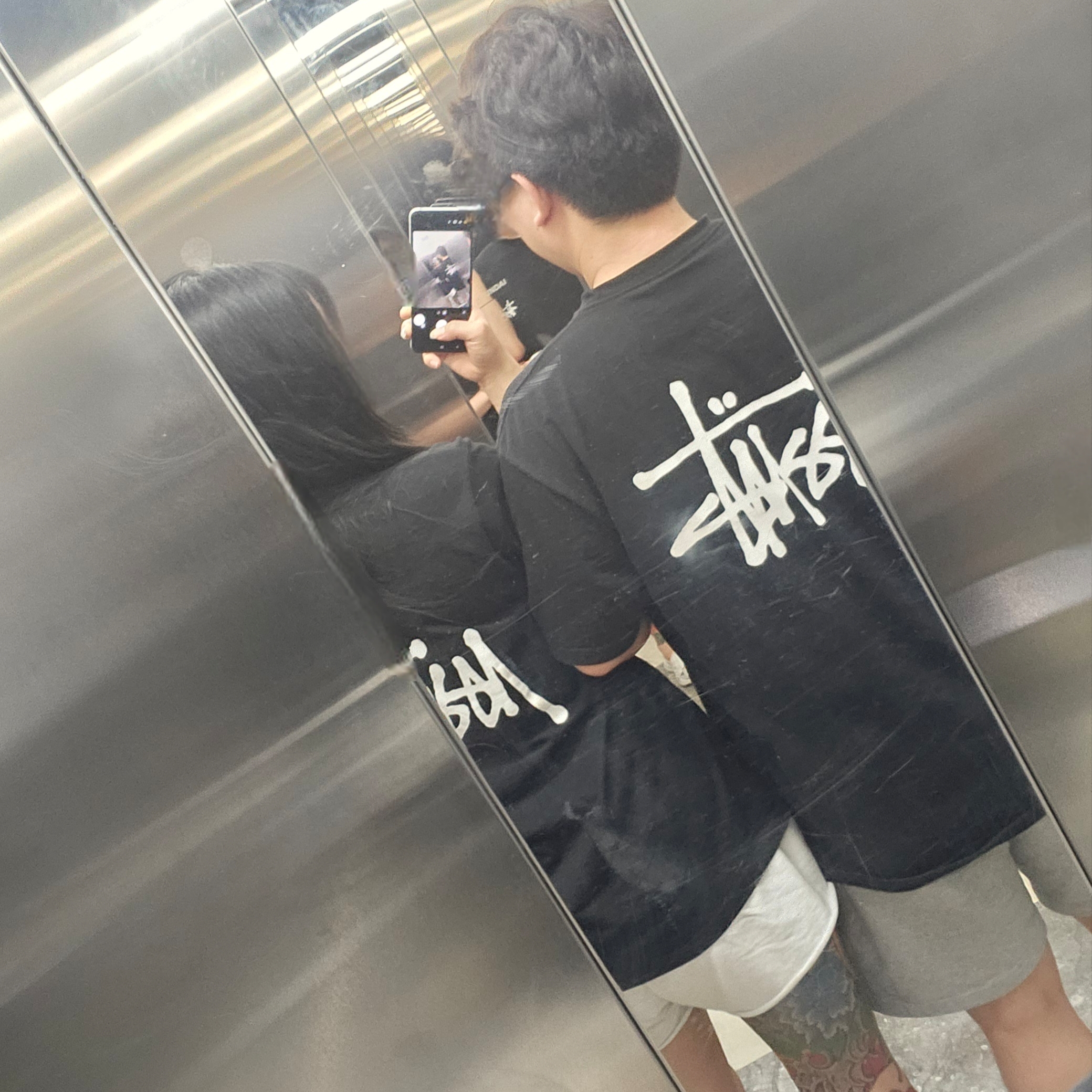 Stussy Basic Stussy T-Shirt Black 2022 착용 스타일