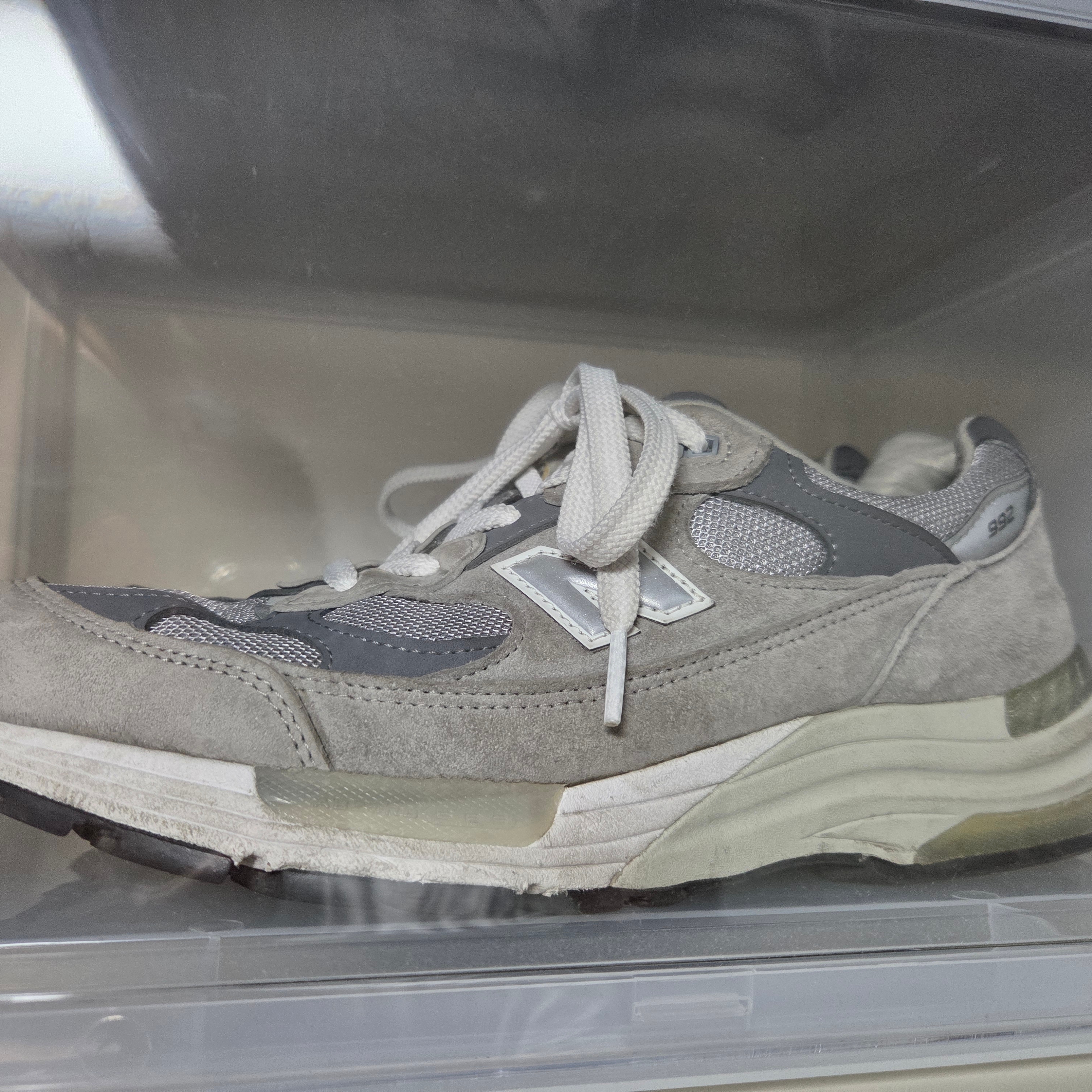 New Balance 992 Made in USA Grey - D Standard 착용 스타일