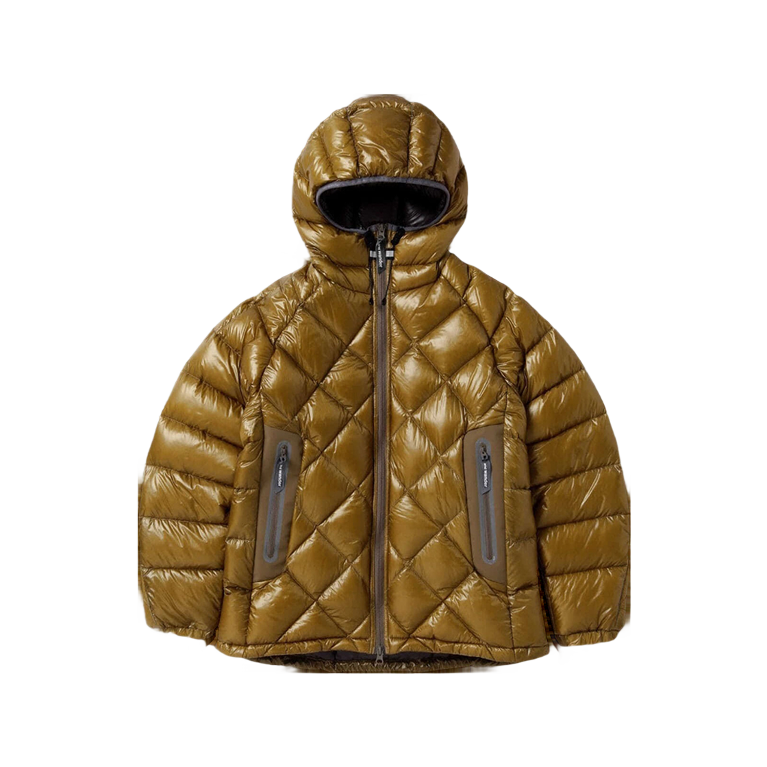 W31D6JD001_BR and wander Diamond Stitch Down Hoodie