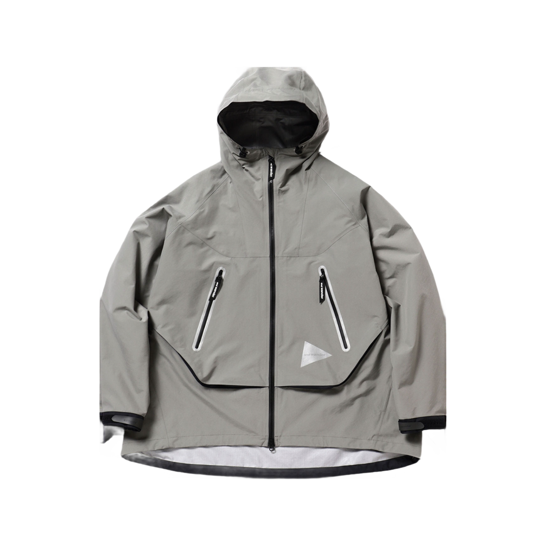 W31D6JR004_GY and wander Loose Fitting Rain Jacket