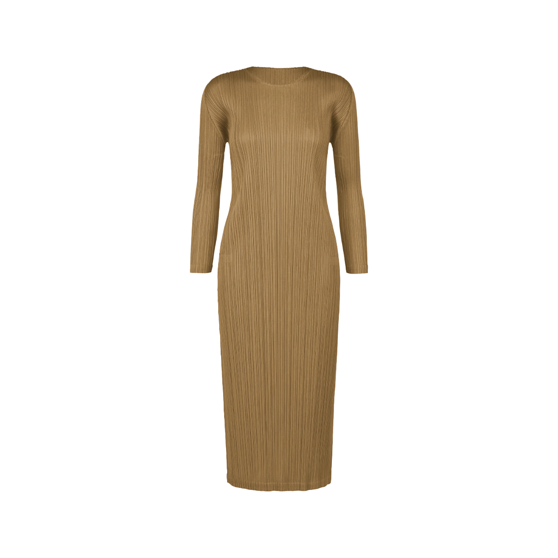 (W) 플리츠 플리즈 이세이 미야케 MC 디셈버 드레스 샌드 베이지((W) Pleats Please Issey Miyake MC December Dress Sand Beige) - 1