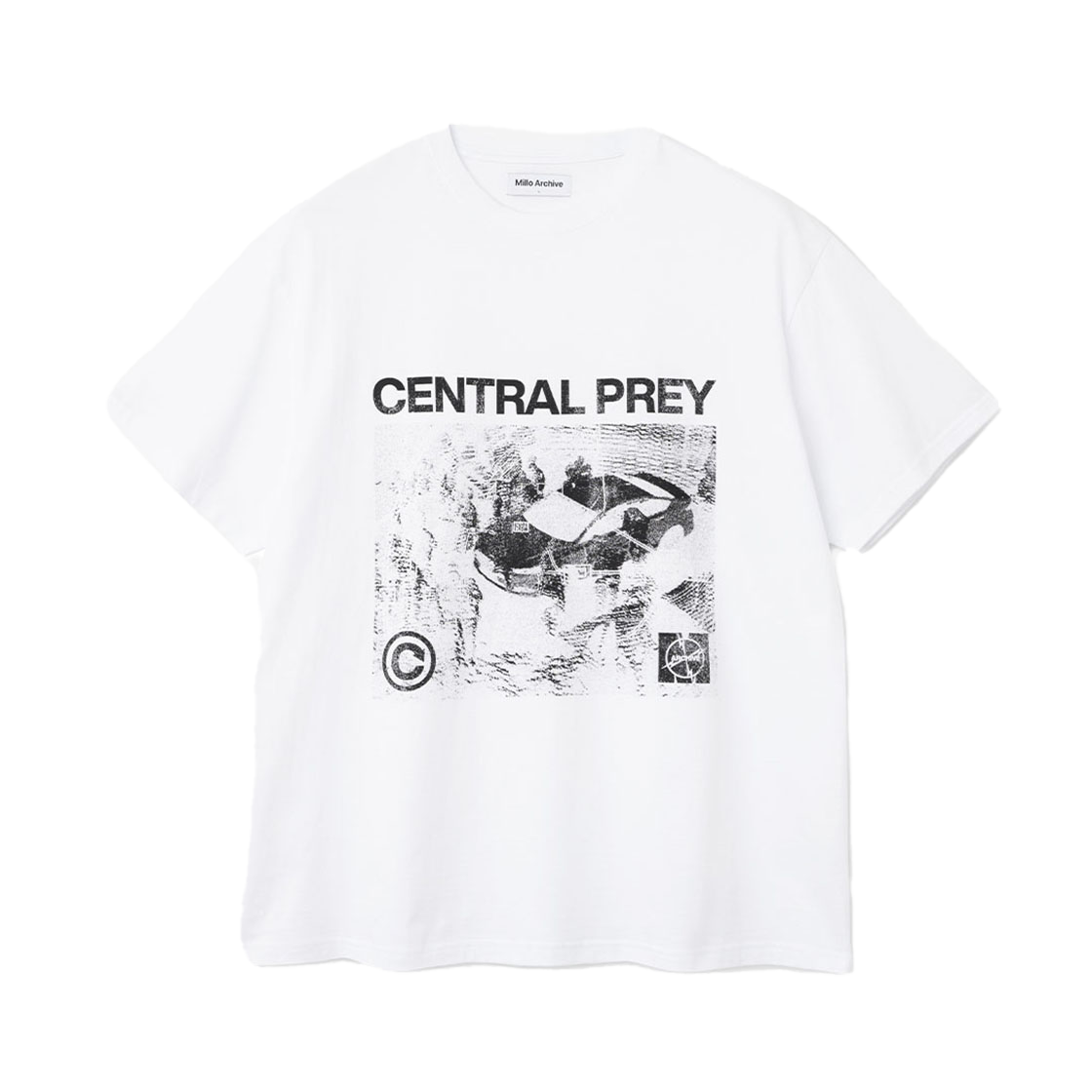 밀로 아카이브 센트럴 프레이 티셔츠 화이트(Millo Archive Central Prey T-Shirts White)