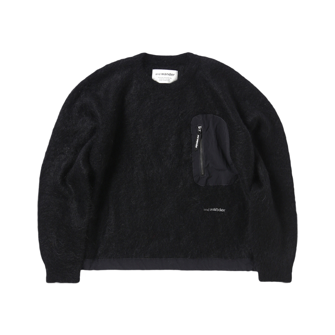 W31D6SW002_BK and wander Mohair Wool Sweater