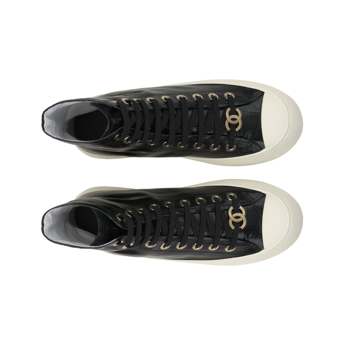 (W) 샤넬 스니커즈 카프스킨 & 블랙((W) Chanel Sneakers Calfskin & Black) - 5