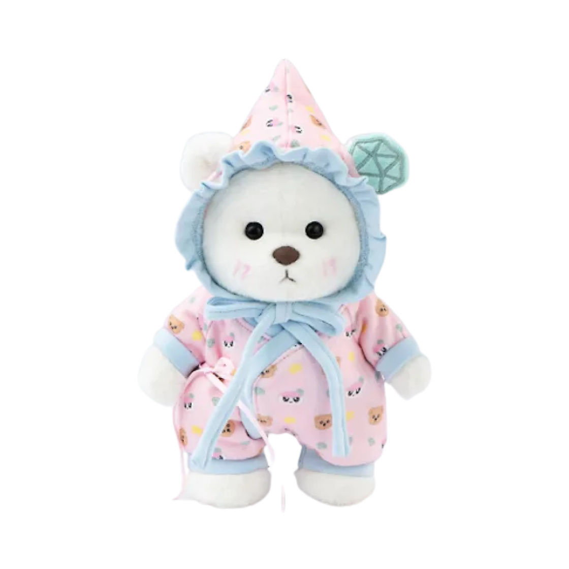 테디 테일즈 x 세븐틴 봉봉이 봉봉 베어 S 10주년 한정판 로즈쿼츠(Teddy Tales x Seventeen Bongbongee Bongbong Bear S 10th Anniversary Limited Edition Rosequartz)