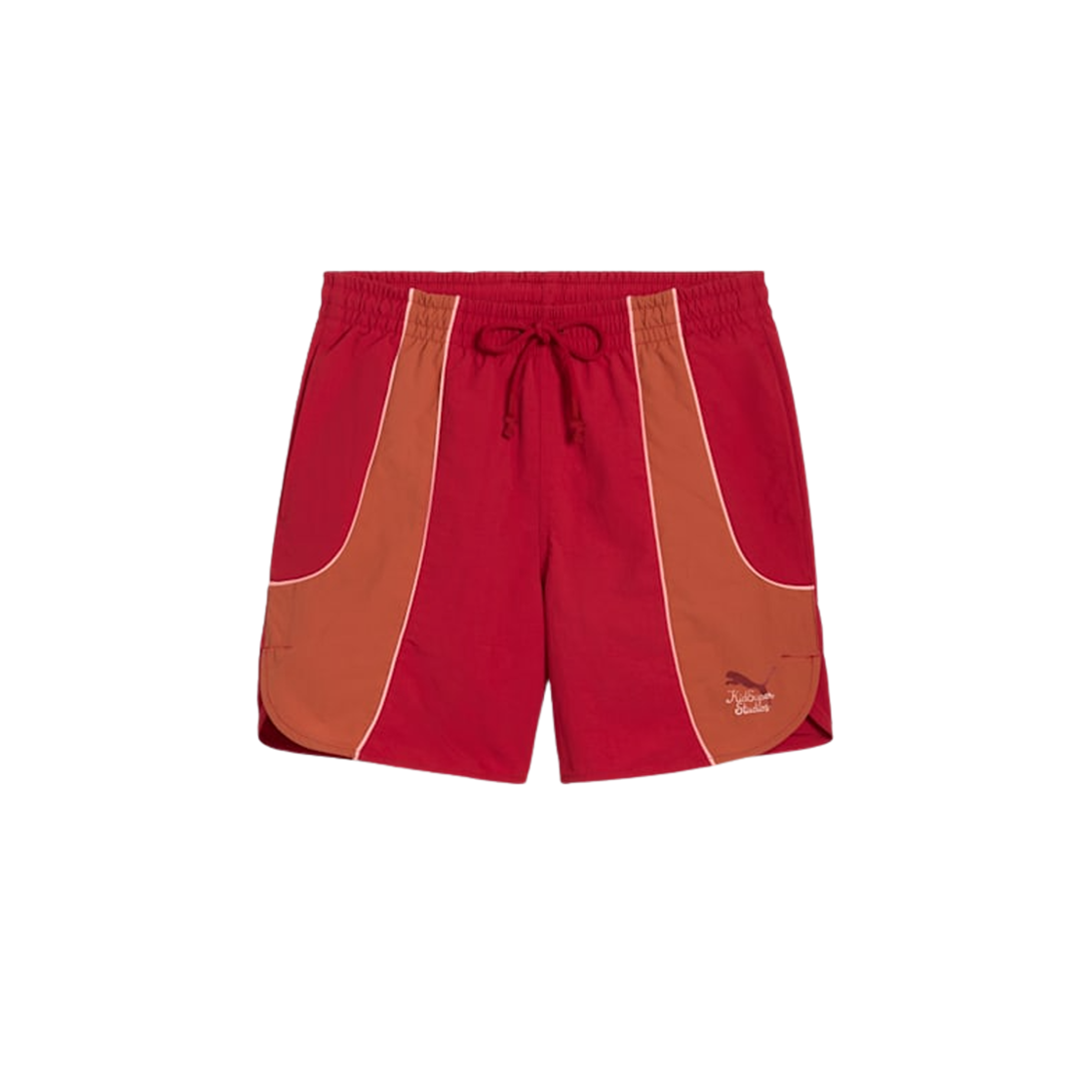 629514-13 Puma x KidSuper Shorts Dark Crimson