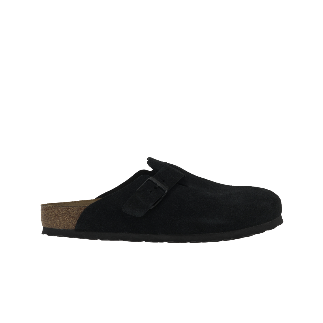 버켄스탁 보스턴 소프트 풋베드 스웨이드 레더 블랙 - 레귤러(Birkenstock Boston Soft Footbed Suede Leather Black - Regular)