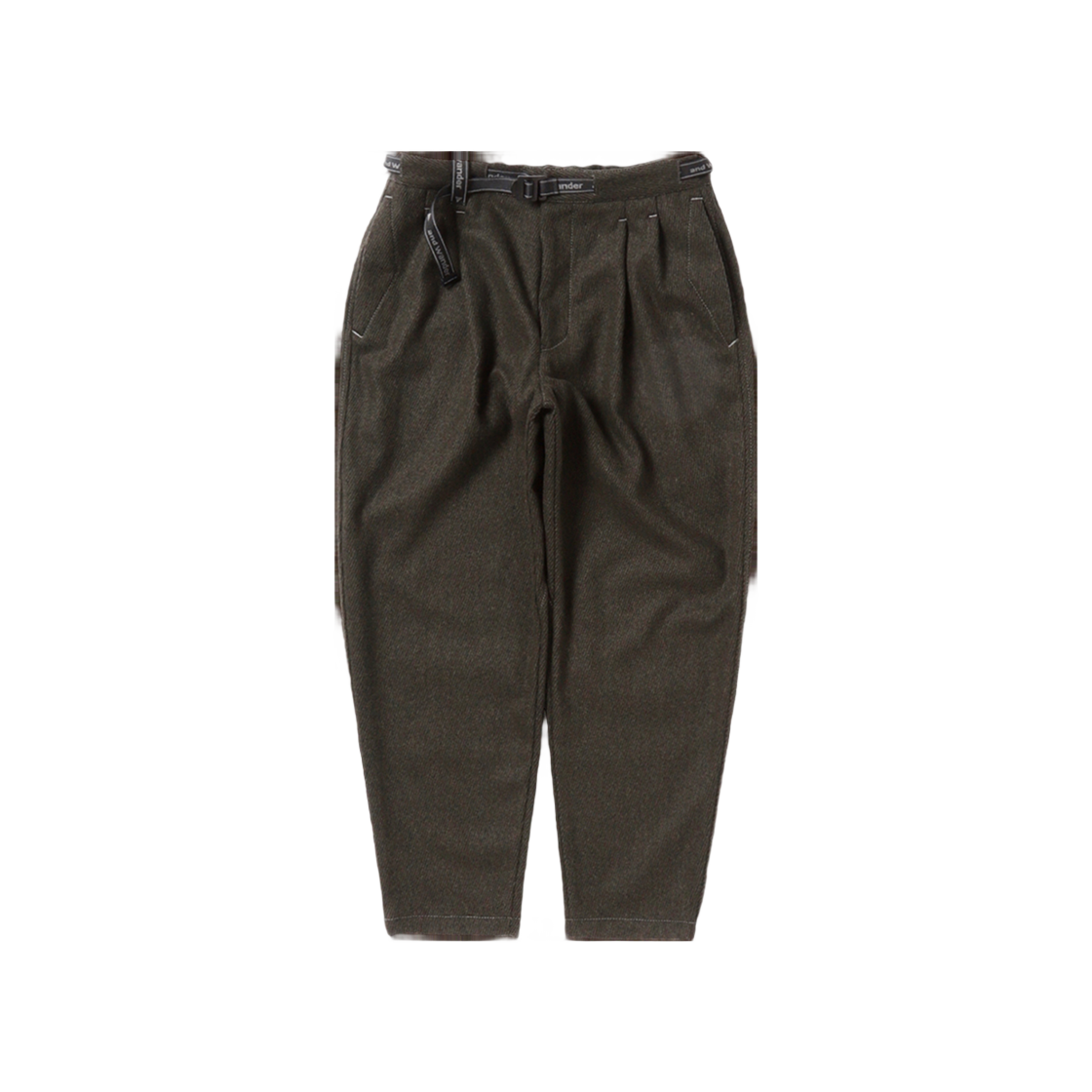 W31D6FP007_KH and wander Rewool Tweed Tapered Pants