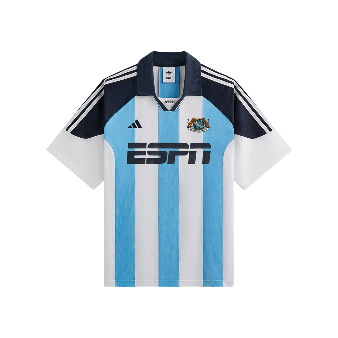 JF3233 Adidas x Kith Football ESPN Jersey White Blue - US Sizing (Non Marking Ver.)