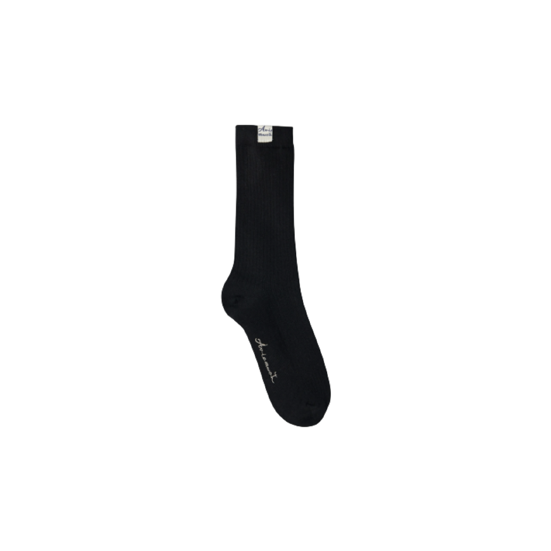 - Aviemuah Ribbed Silket Socks Black