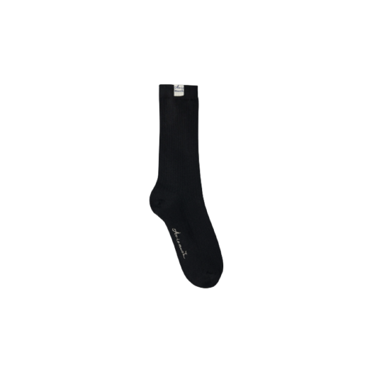 Aviemuah Ribbed Silket Socks Black