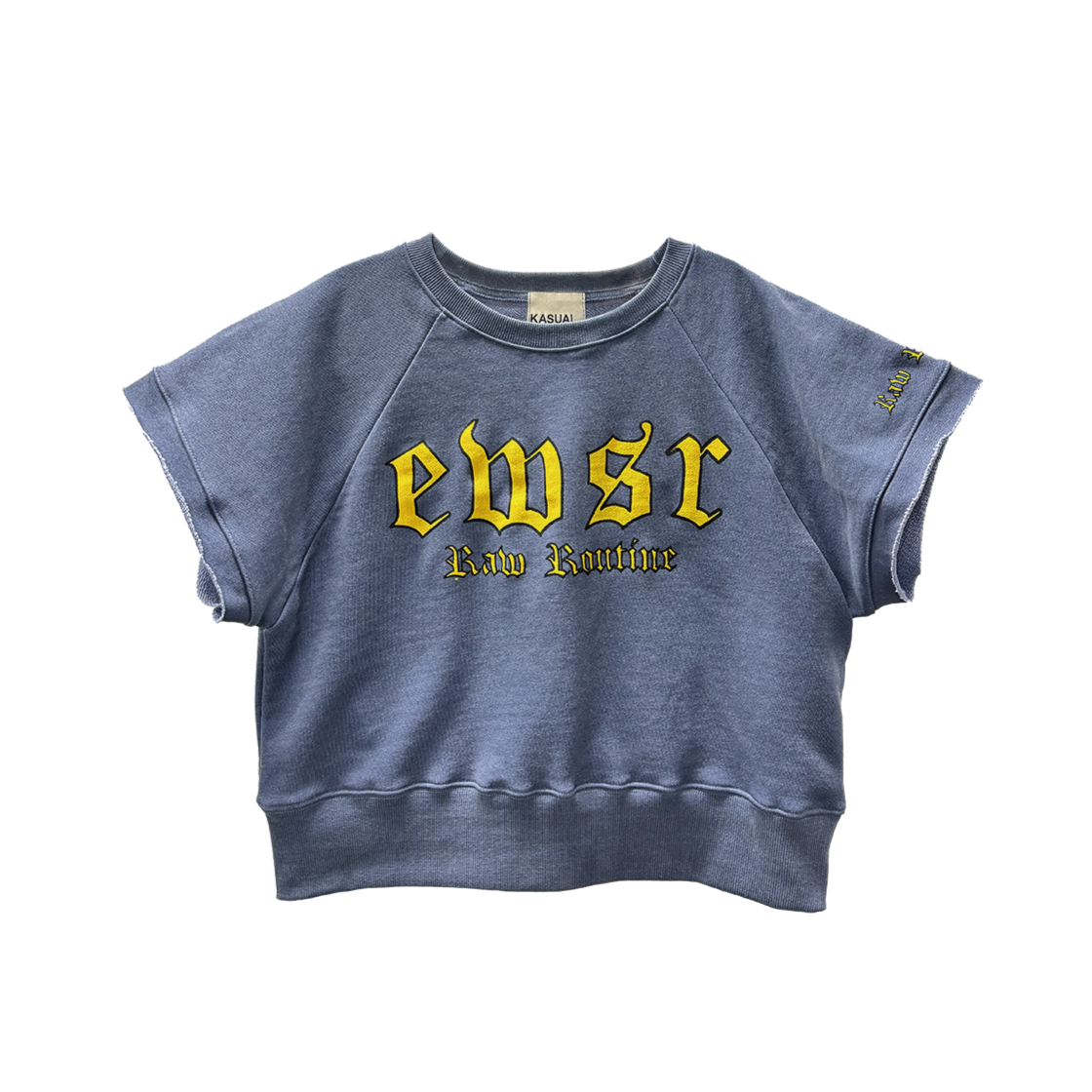 KM-2528-B Kasual Manual EWSR Raw Sweatshirt Dark Blue