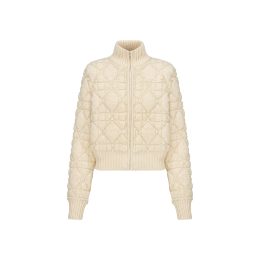 ITBCJQ5PFSJF Dior Macro Cannage Zip Cardigan 254V20AM340