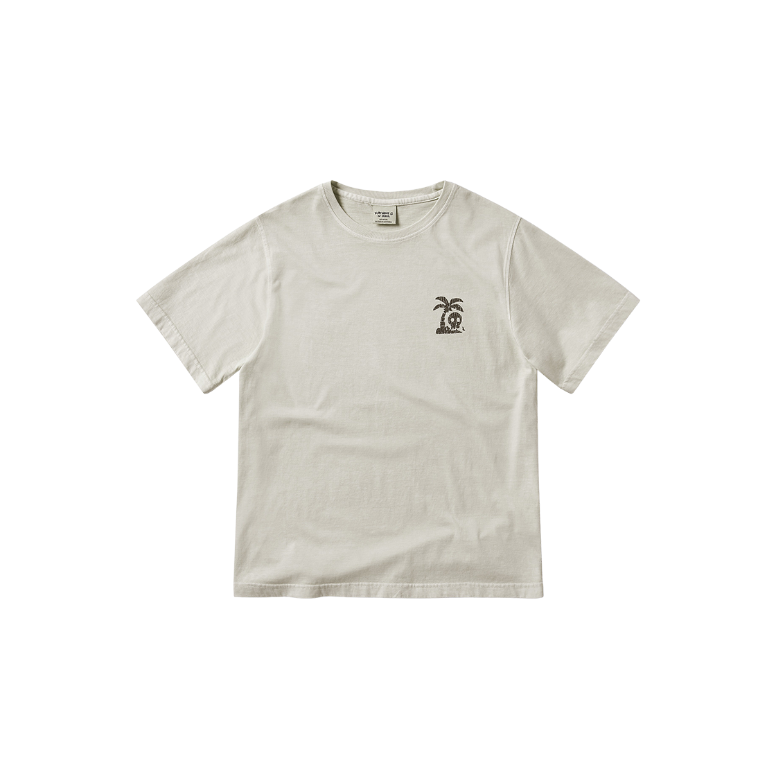 Leilu Tshirt Beige Flatwave in Seoul Leilu Dyed Print T-Shirts Beige