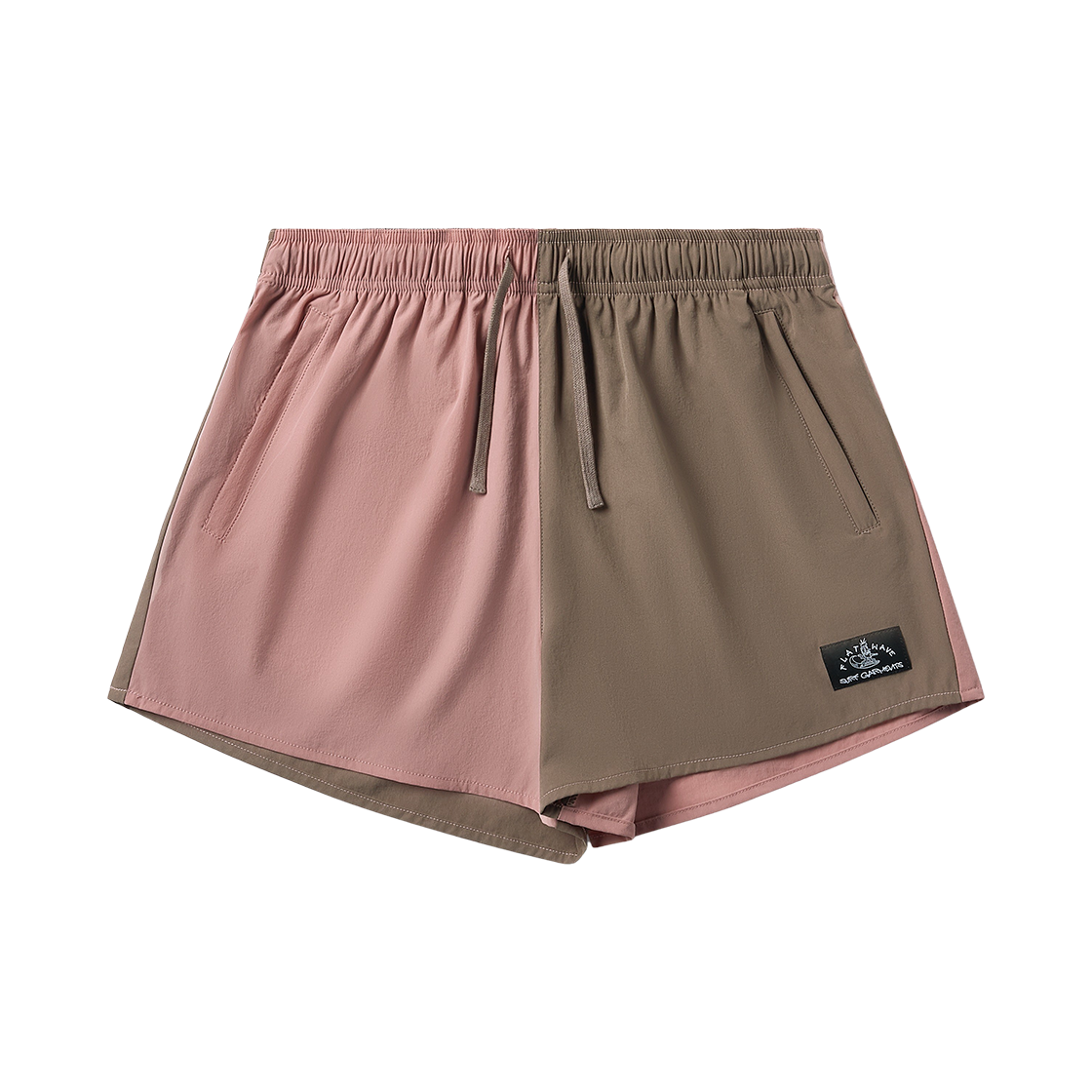 Rina Boardshort Pink/Brown Flatwave in Seoul 3" Rina Women's Boardshort Pink/Brown