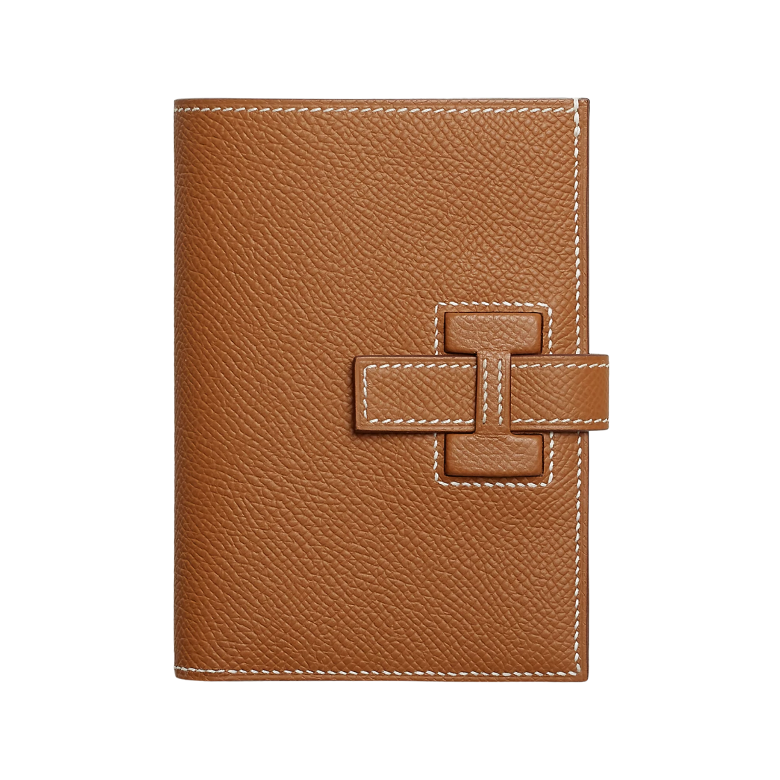 에르메스 뉴 H 빠썽 컴팩트 월렛 앱송 & 팔라듐 하드웨어 골드(Hermes New H Passant Compact Wallet Epsom & Palladium Gold) - 1