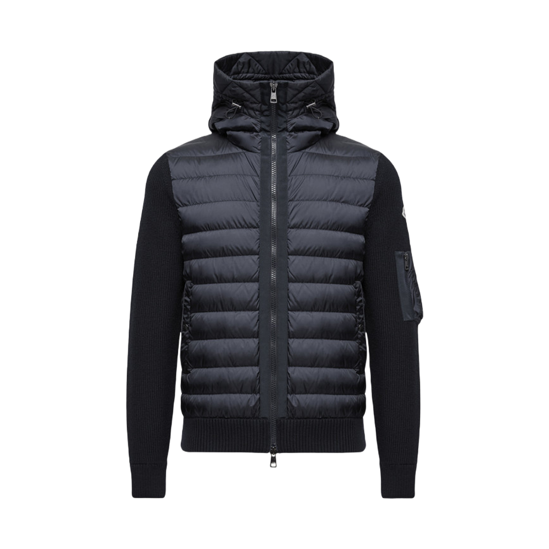 몽클레르 패딩 집업 가디건 네이비 블루 - 25FW(Moncler Padded Zip Up Cardigan Navy Blue - 25FW)