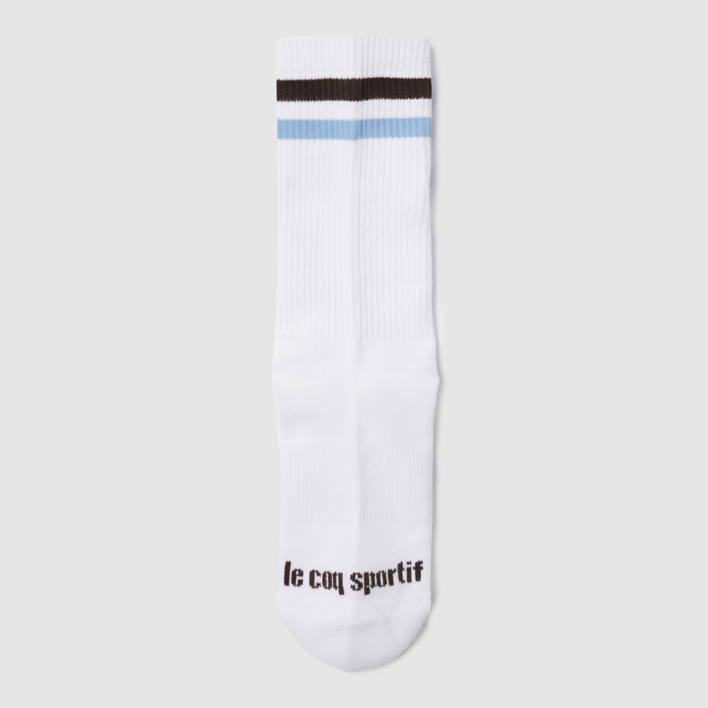 르꼬끄 스포르티브 쿠션 스트라이프 하이삭스 - 브라운(QQ323ASC76)(le coq sportif Cushion Stripe High Socks Brown) - 4