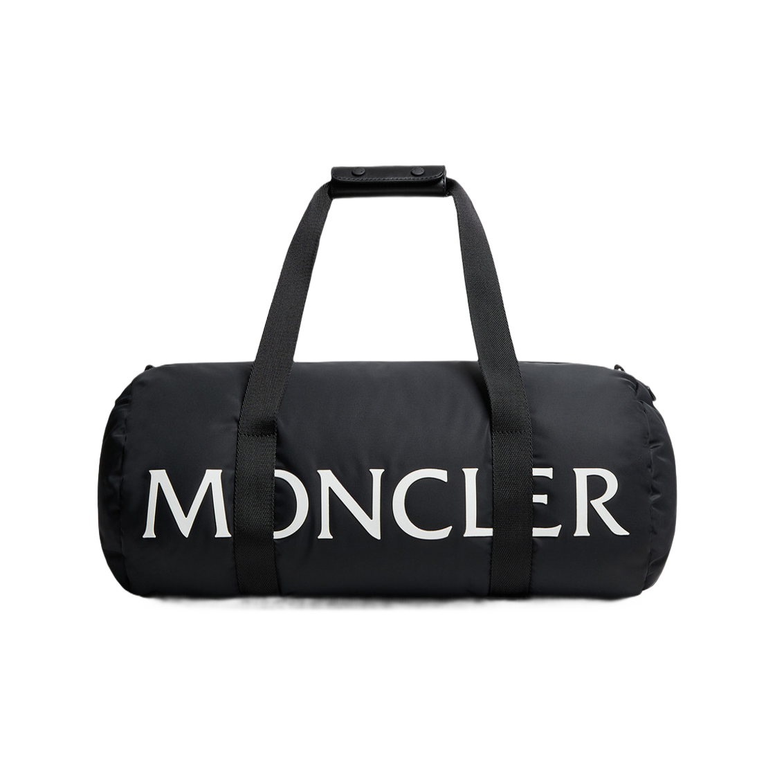 몽클레르 로고 다운 필드 더플백 블랙 - 25FW(Moncler Logo Down Filled Duffle Bag Black - 25FW)