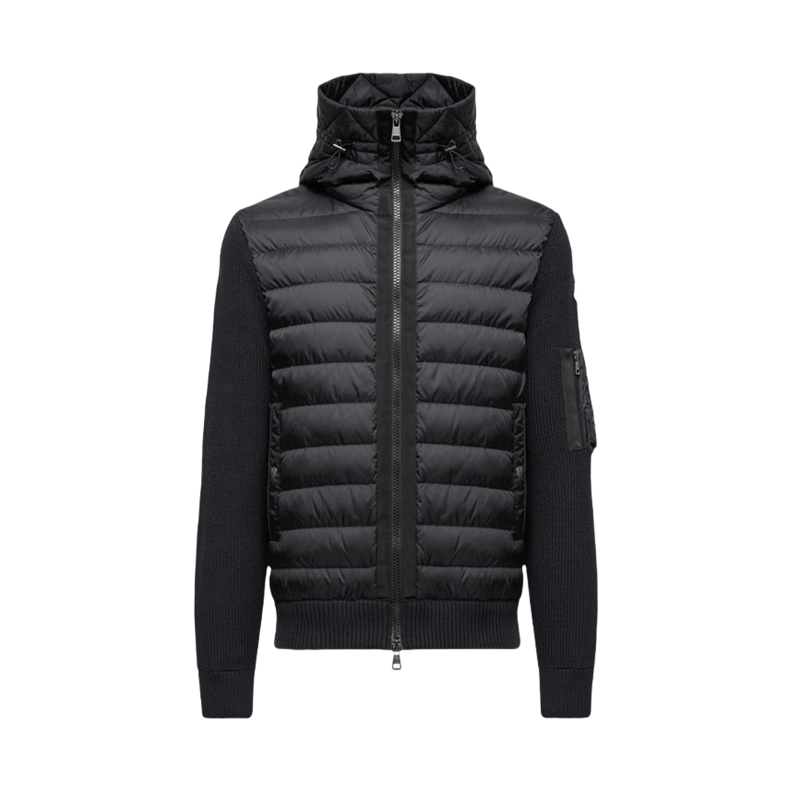 몽클레르 패딩 집업 가디건 블랙 - 25FW(Moncler Padded Zip Up Cardigan Black - 25FW)