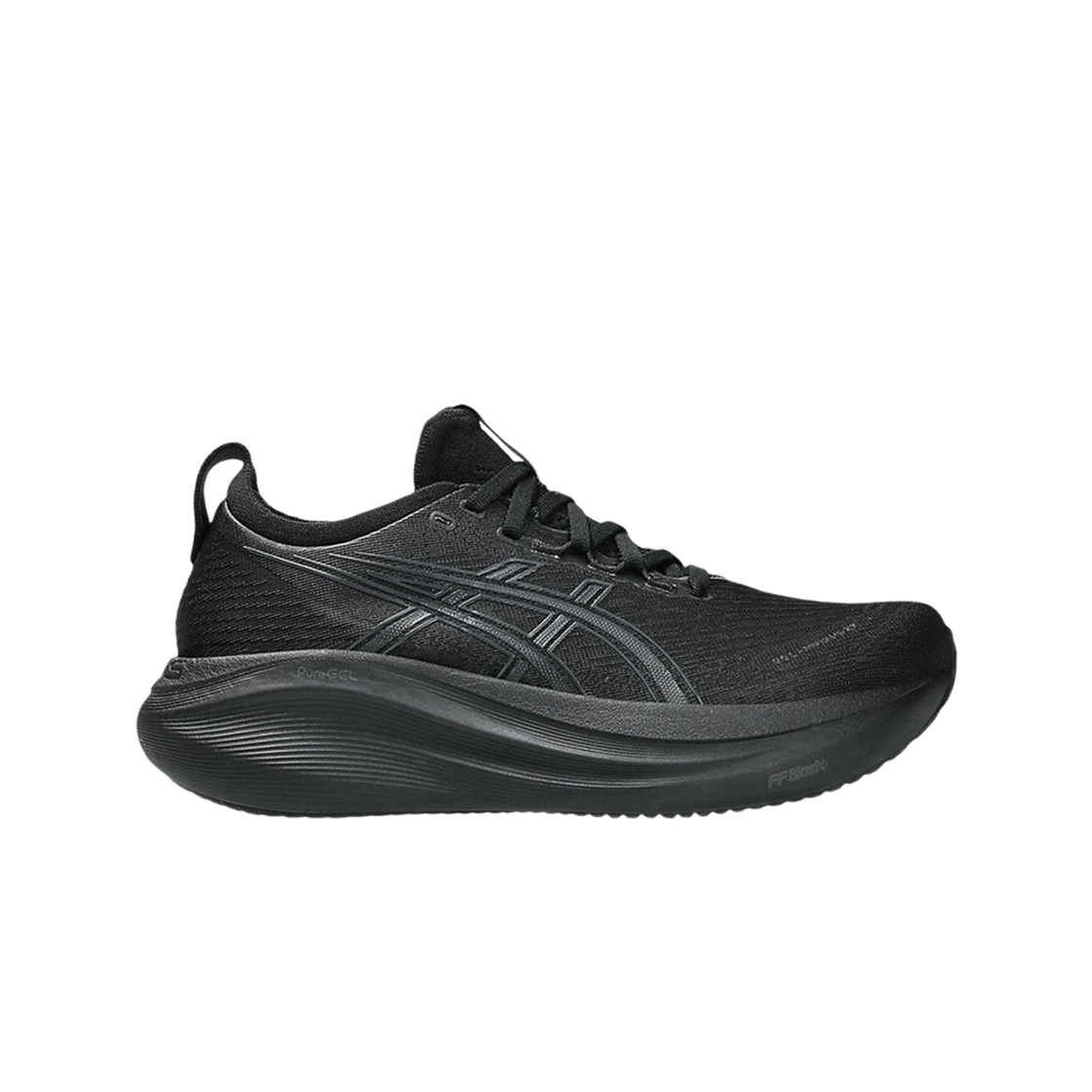 (W) 아식스 젤 님버스 27 블랙 그래파이트 그레이 - D 와이드((W) Asics Gel-Nimbus 27 Black Graphite Grey - D Wide)