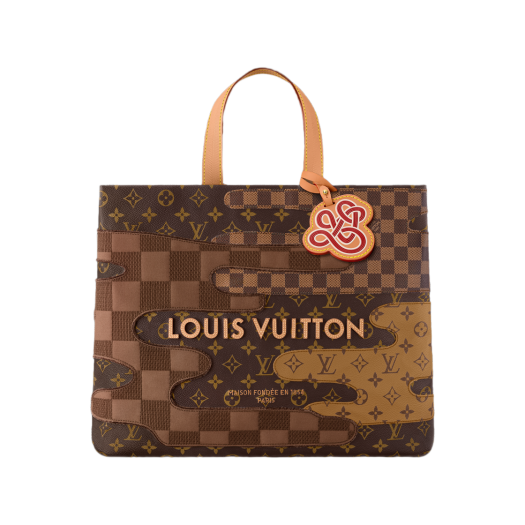Louis Vuitton Shopper Tote MM Brown