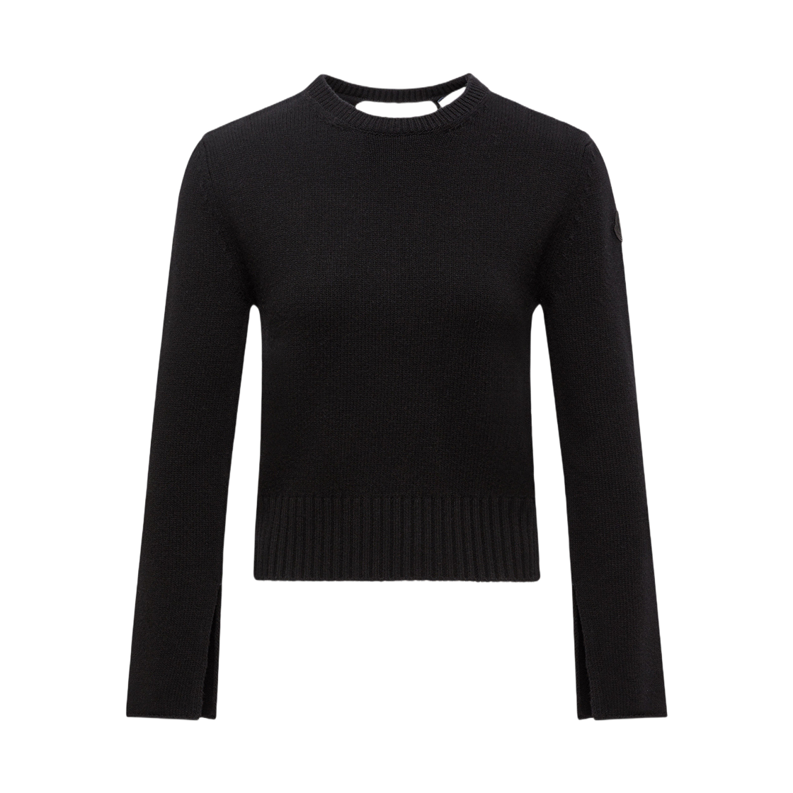 (W) 몽클레르 울 앤 캐시미어 점퍼 블랙 - 25FW((W) Moncler Wool & Cashmere Jumper Black - 25FW) - 1