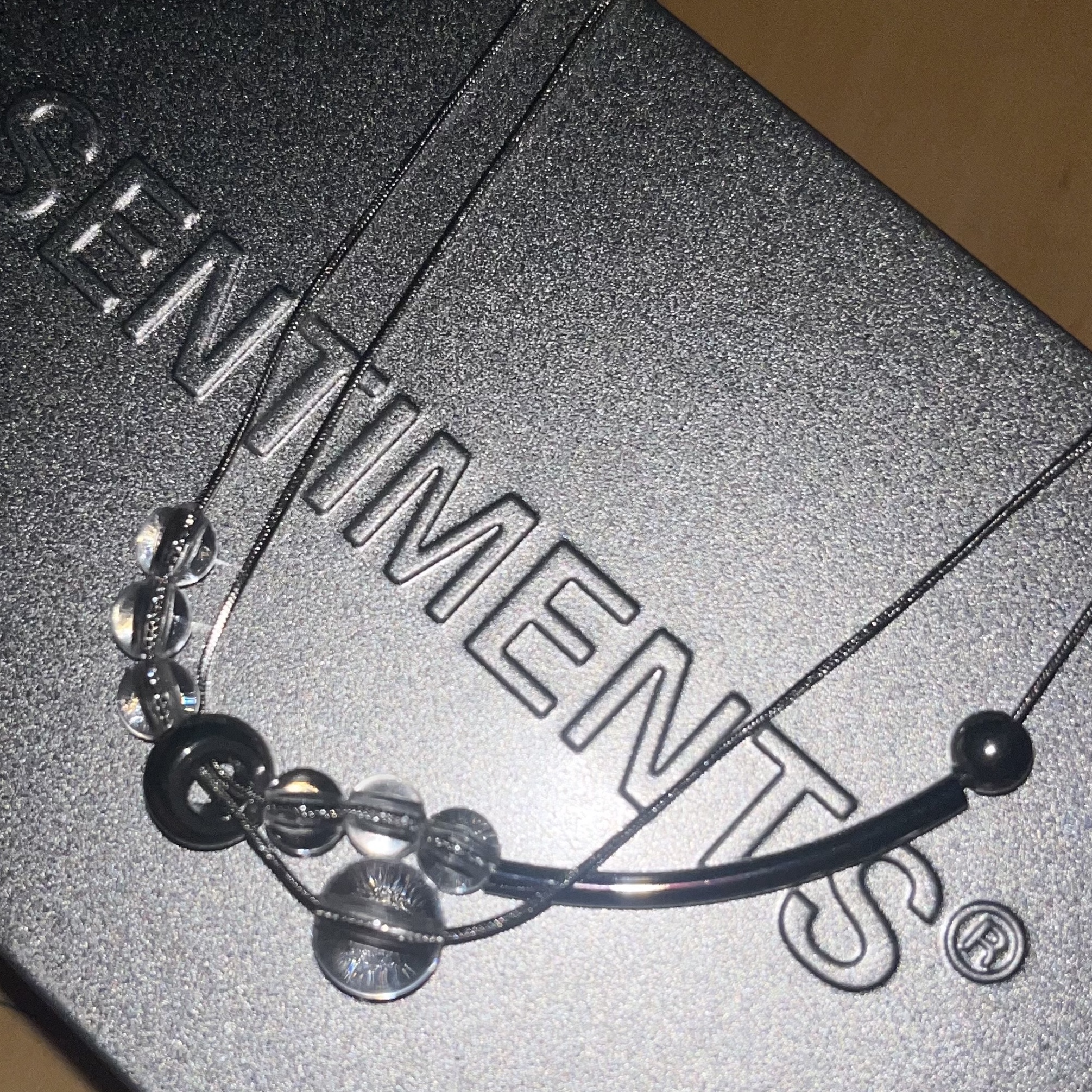 Sentiments No.359 Necklace Silver 착용 스타일