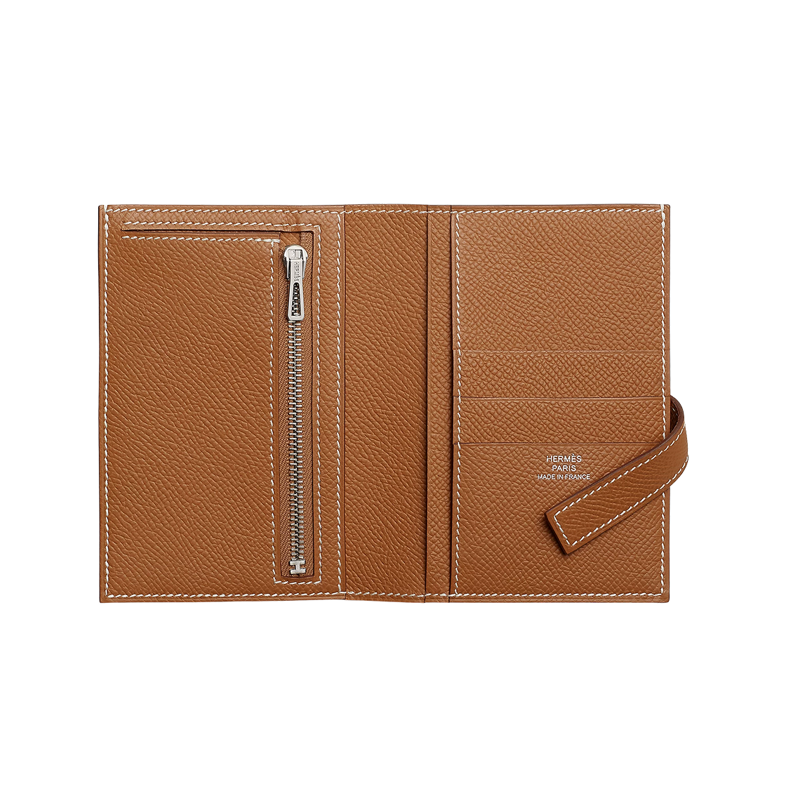 에르메스 뉴 H 빠썽 컴팩트 월렛 앱송 & 팔라듐 하드웨어 골드(Hermes New H Passant Compact Wallet Epsom & Palladium Gold) - 2