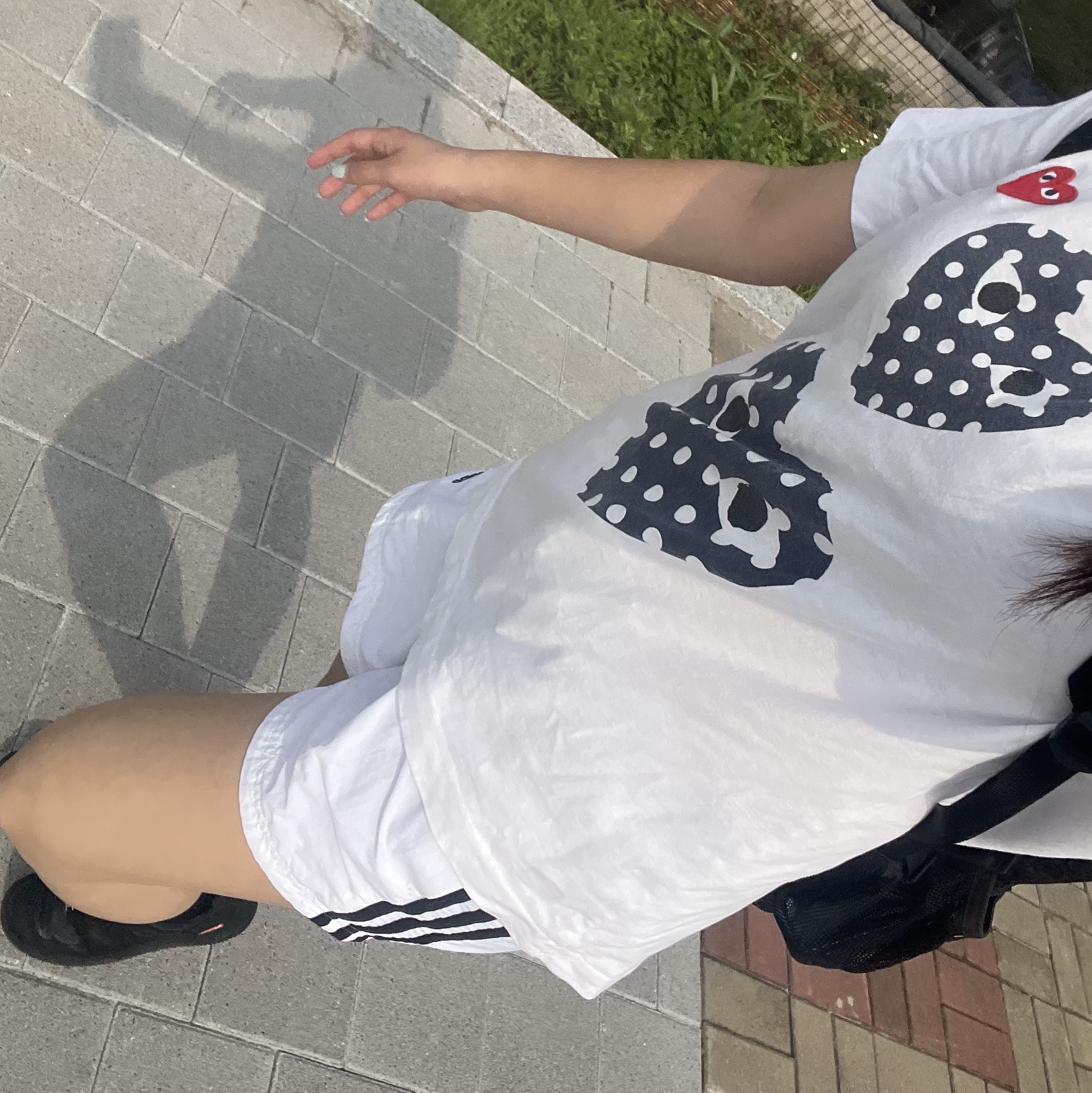 (W) Adidas 3-Stripes Woven Shorts White - KR Sizing, Nike x Supreme Air Force 1 Low Black 착용 스타일 - 2