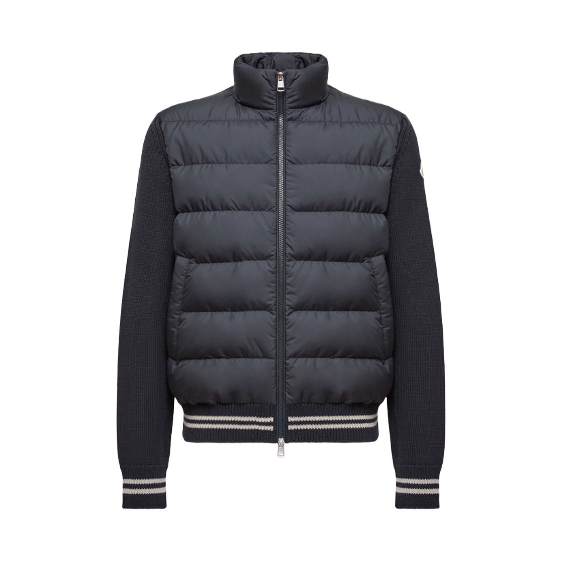K2-091-9B00032-M1509-779 Moncler Padded Cotton Cardigan Navy Blue - 25FW