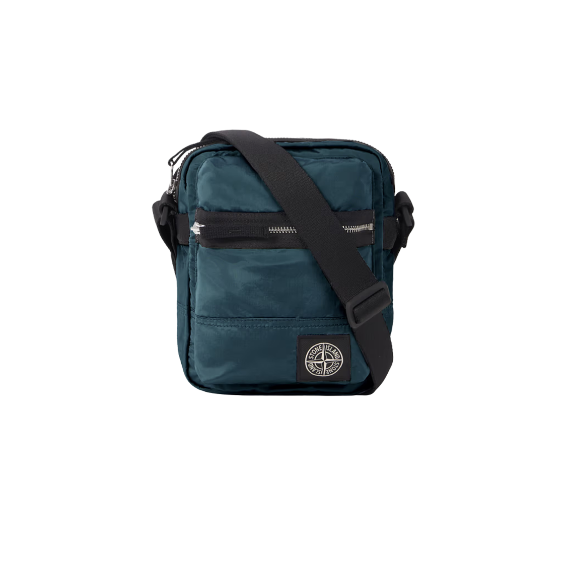 스톤 아일랜드 9200015 코티드 나일론 메탈 에코닐 파우치 백 다크 틸 그린 - 25FW(Stone Island 9200015 Coated Nylon Metal Econyl Pouch Bag Dark Teal Green - 25FW)
