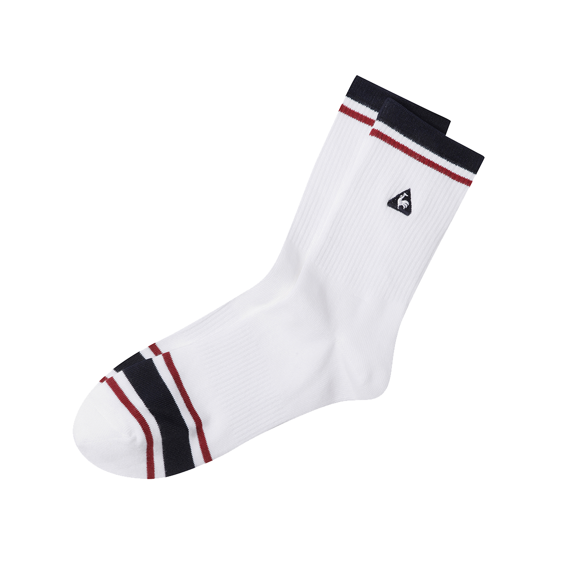 QQ323ASC73_WHT0 le coq sportif Basic Mid Socks White