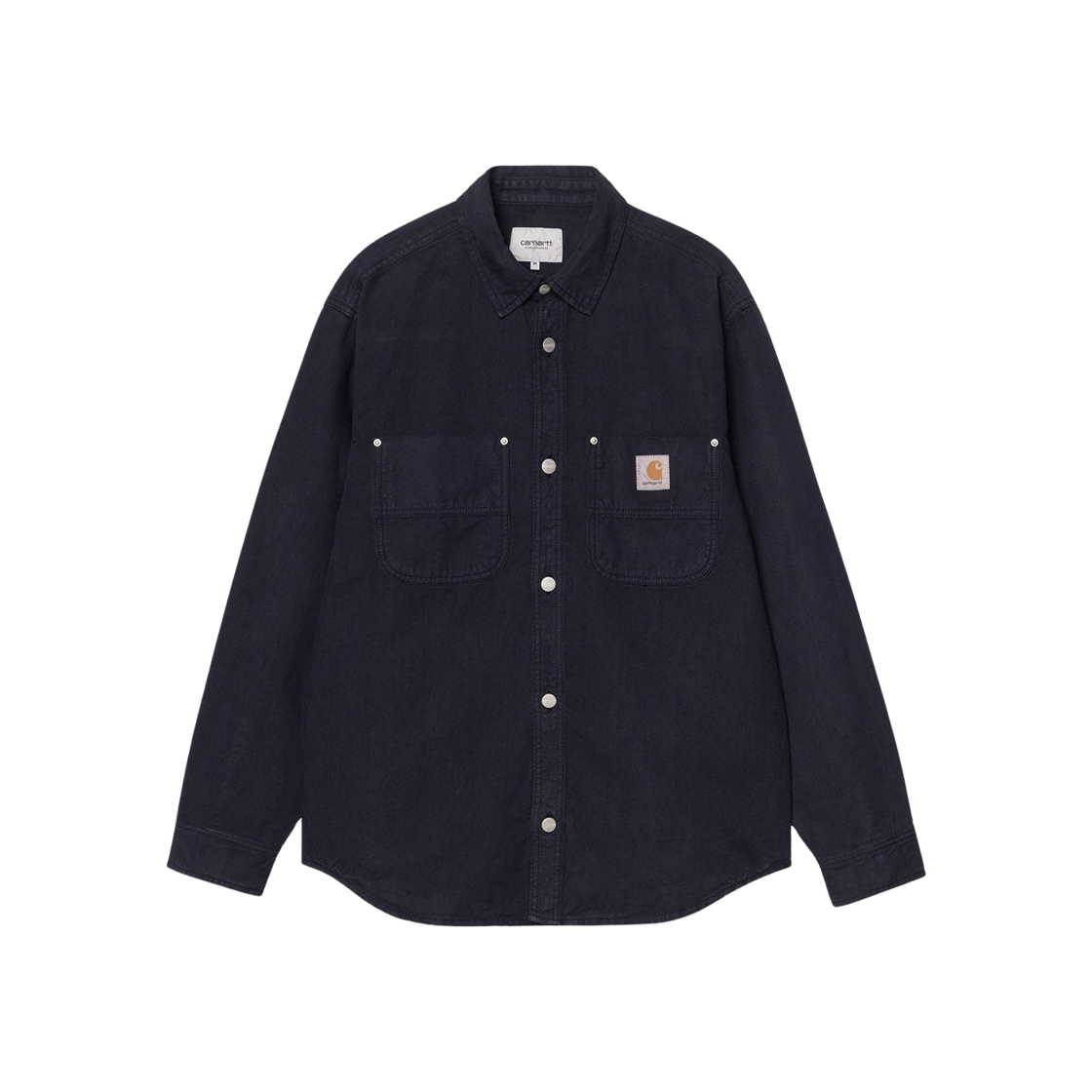 I033578-1C-GD Carhartt WIP Walter Shirt Jacket Dark Navy Garment Dyed