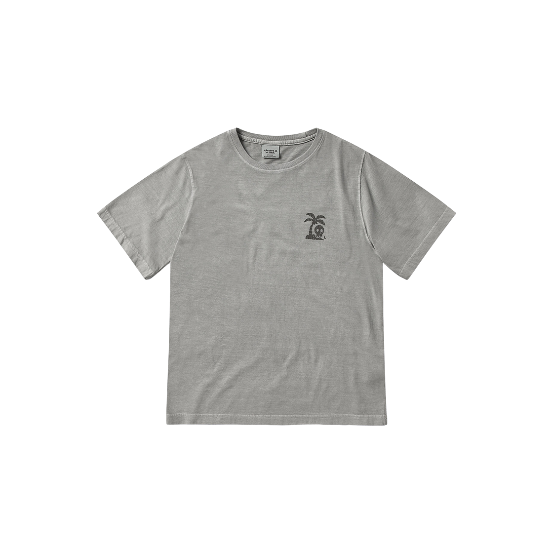 Leilu Tshirt Grey Flatwave in Seoul Leilu Dyed Print T-Shirts Grey