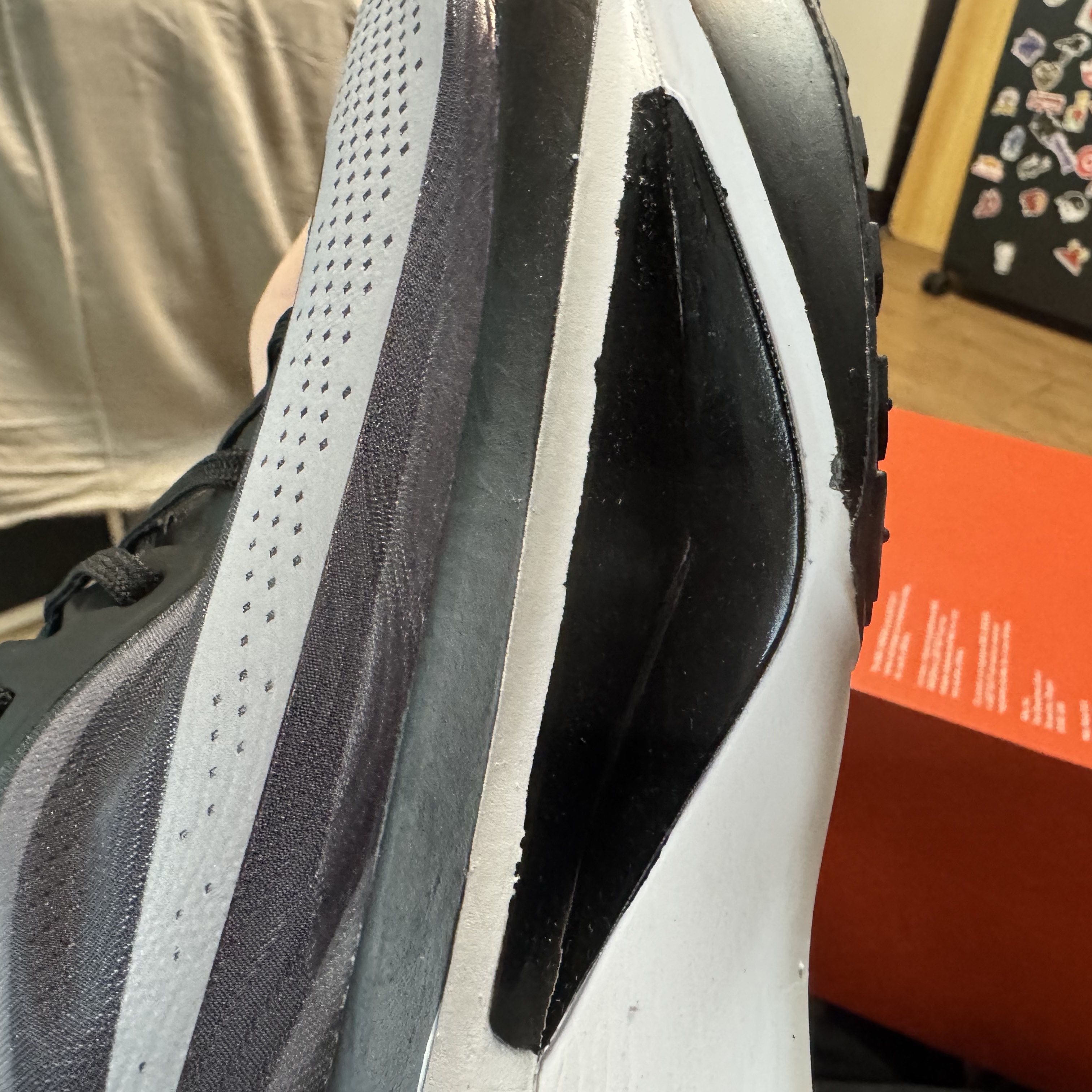 Nike Zoom Fly 6 Black Light Smoke Grey 착용 스타일 - 5