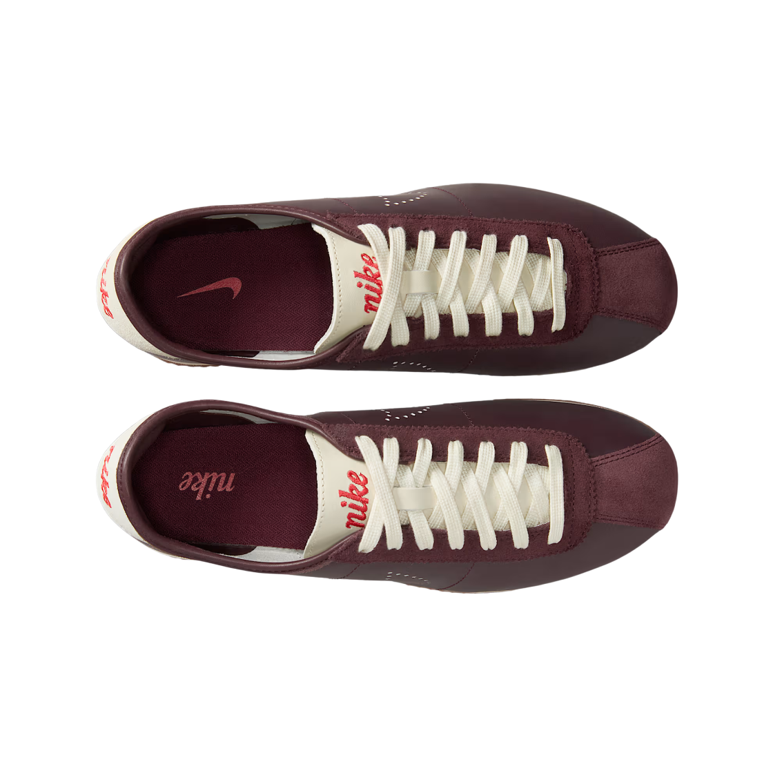 (W) 나이키 코르테즈 레더 버건디 크러시 코코넛 밀크((W) Nike Cortez Leather Burgundy Crush Coconut Milk) - 2