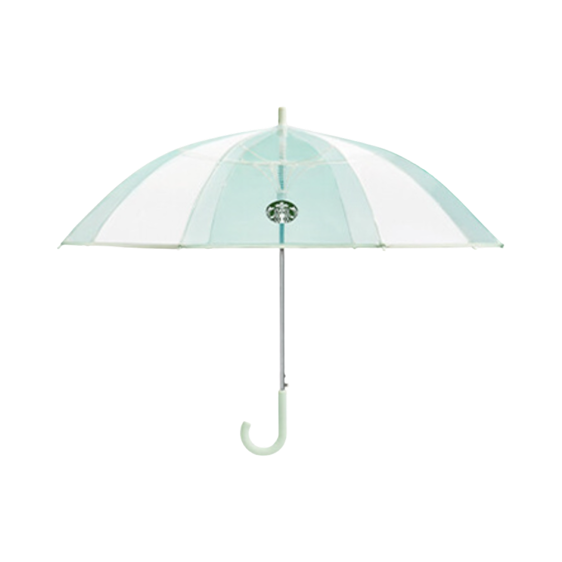 - Starbucks Rainy Day Short Transparent Umbrella Mint