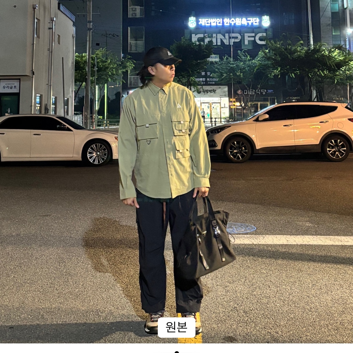 Nike ACG Trail Cap Black, Nike ACG Dri-Fit UV Devastation Trail Shirt Neutral Olive - US/EU 착용 스타일 - 1