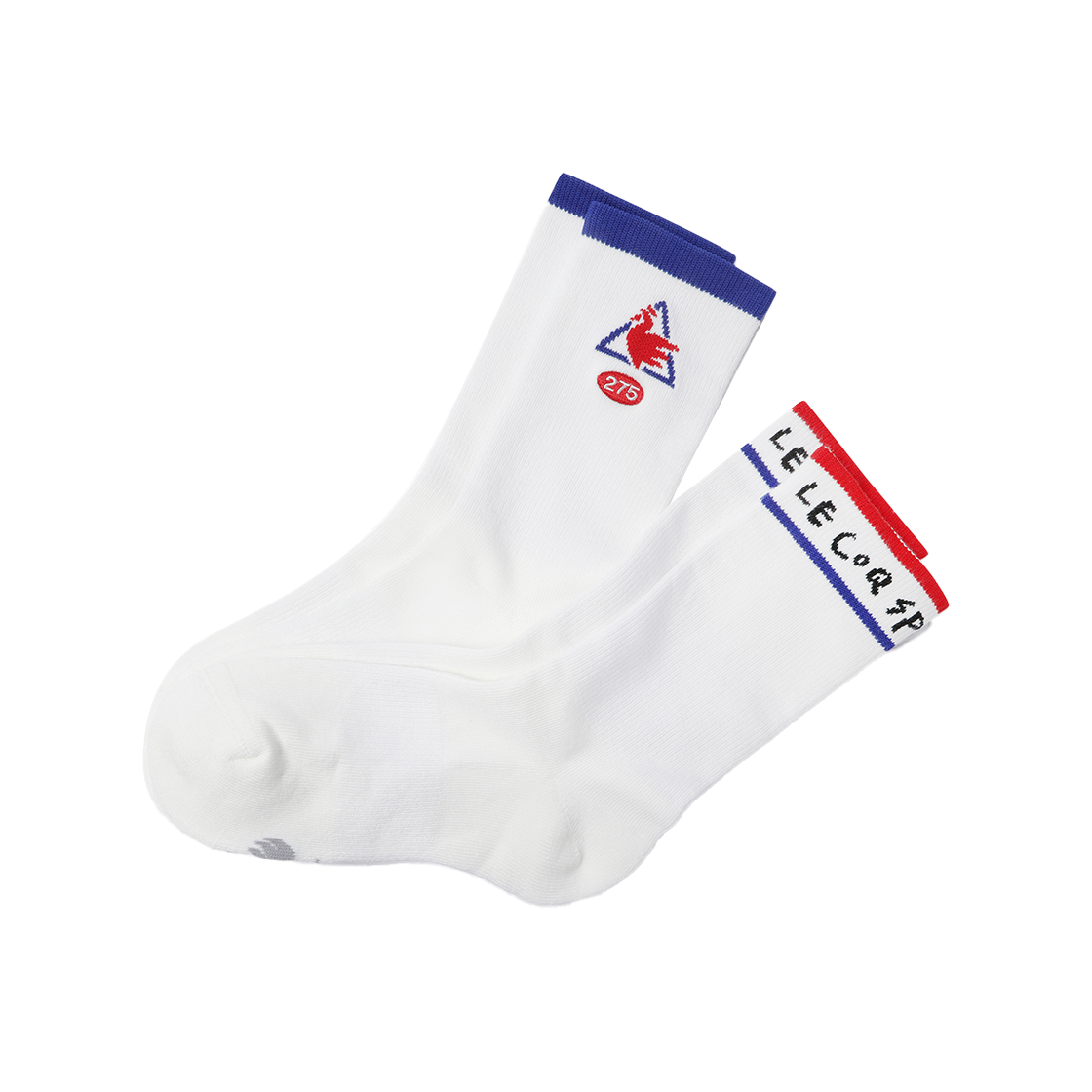 QQ323XSC71_WHT0 le coq sportif LCS x 275c Collaboration Bundle High Socks (2-Pack) White