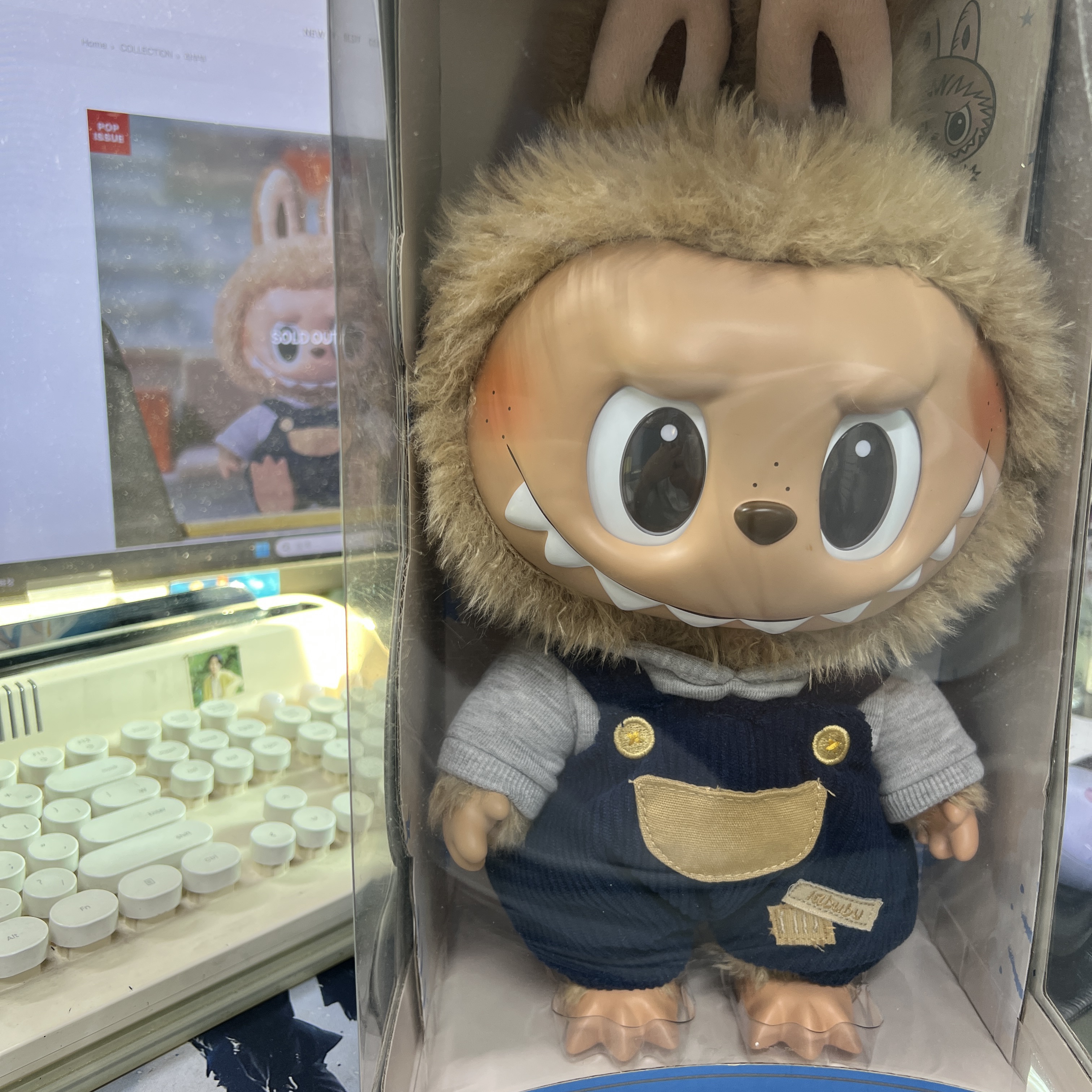 Pop Mart Labubu Time To Chill Vinyl Plush Doll 착용 스타일