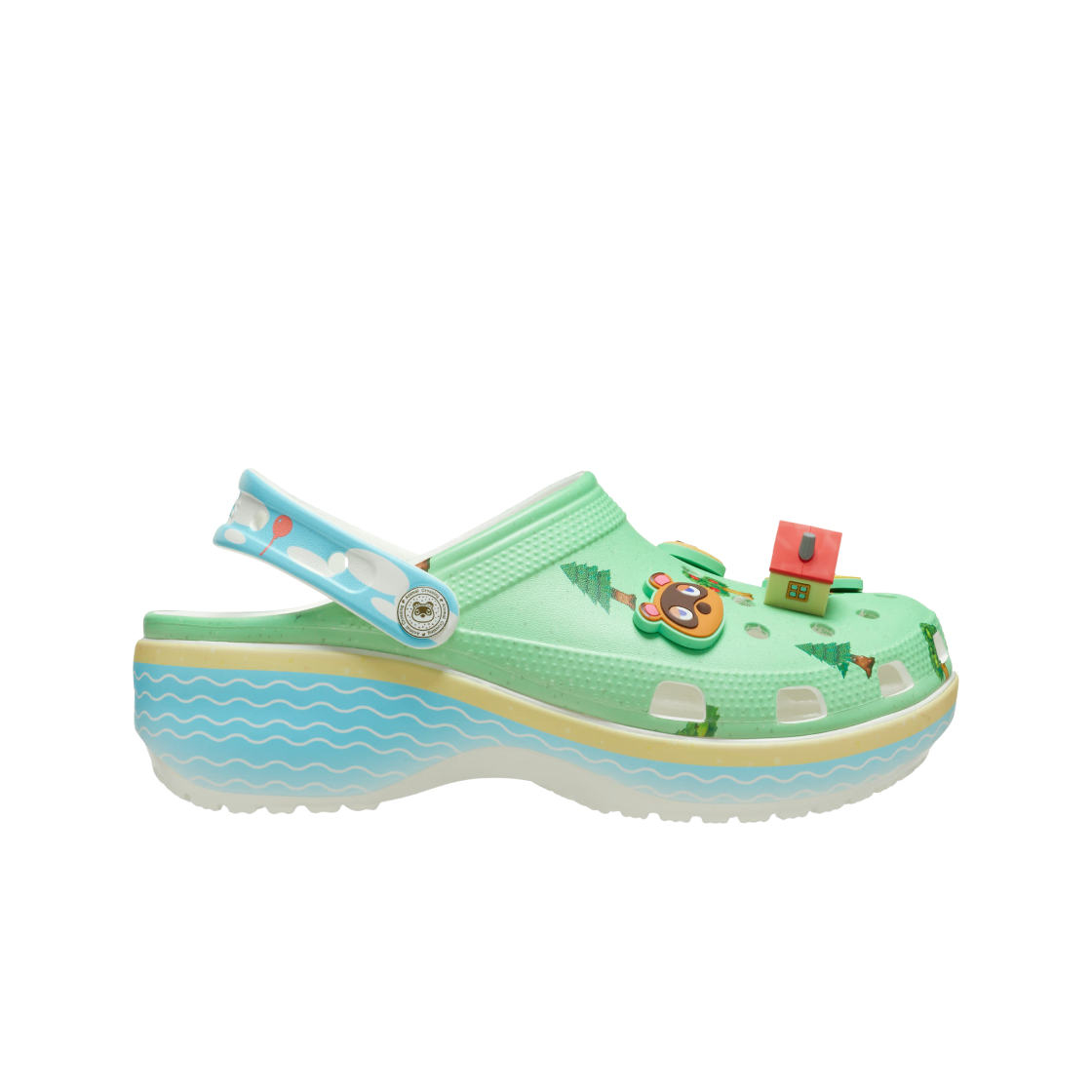 (W) 크록스 x 동물의 숲 플랫폼 클로그 멀티((W) Crocs x Animal Crossing Platform Clog Multi)
