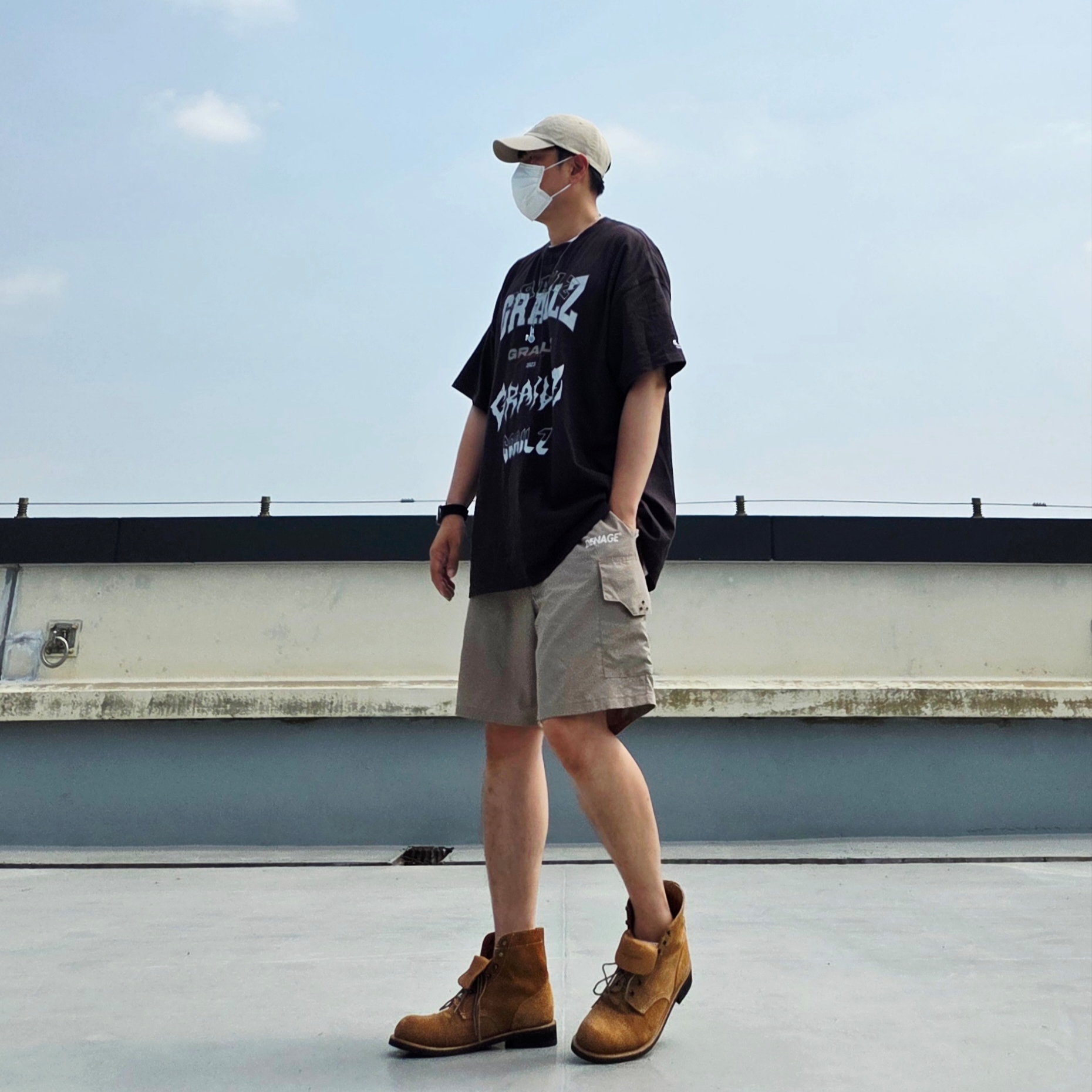 [20% 적립] Polo Ralph Lauren Cotton Chino Baseball Cap Nubuck Relay Blue - 25SS, Supreme Hanes Tagless T-Shirt White (3 Pack) 착용 스타일 - 4