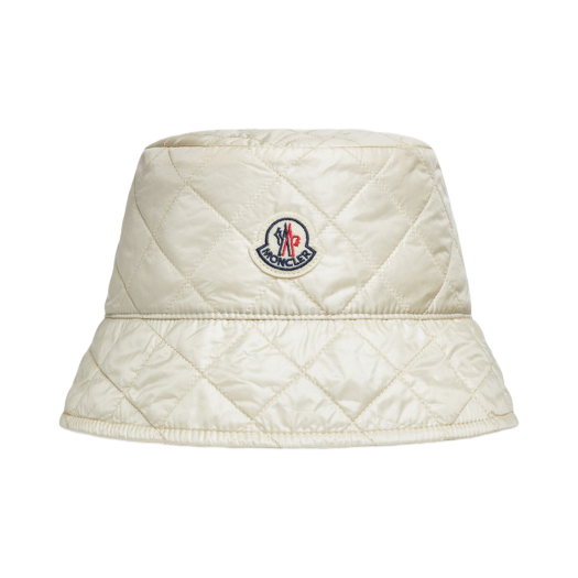 K2-093-3B00027-788RA-20N (W) Moncler Diamond Quilted Padded Bucket Hat Light Beige - 25FW