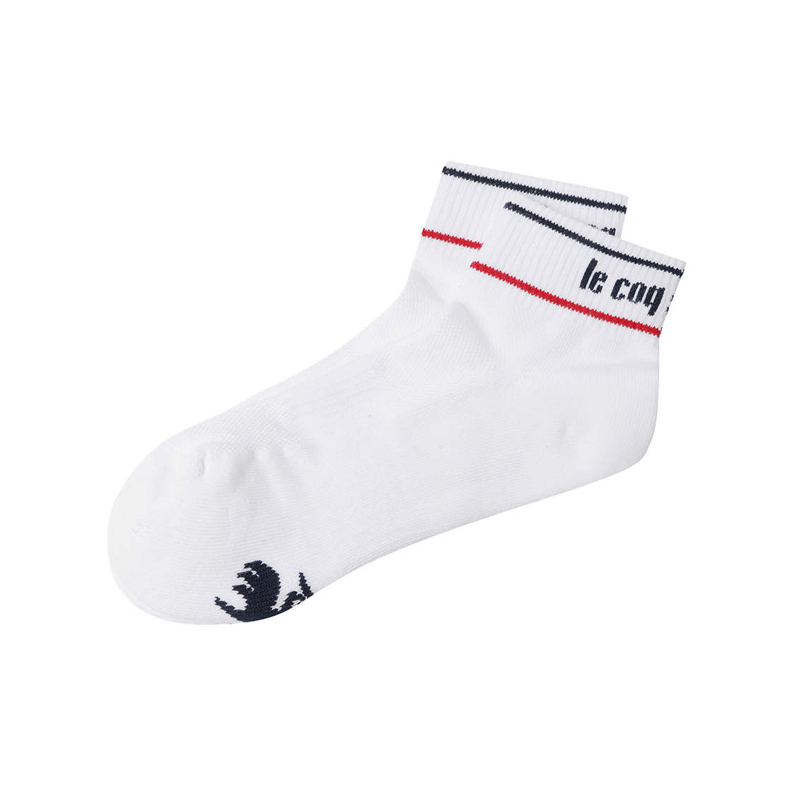 QQ323ASC75_TRI0 le coq sportif Cushion Low Socks White:Red