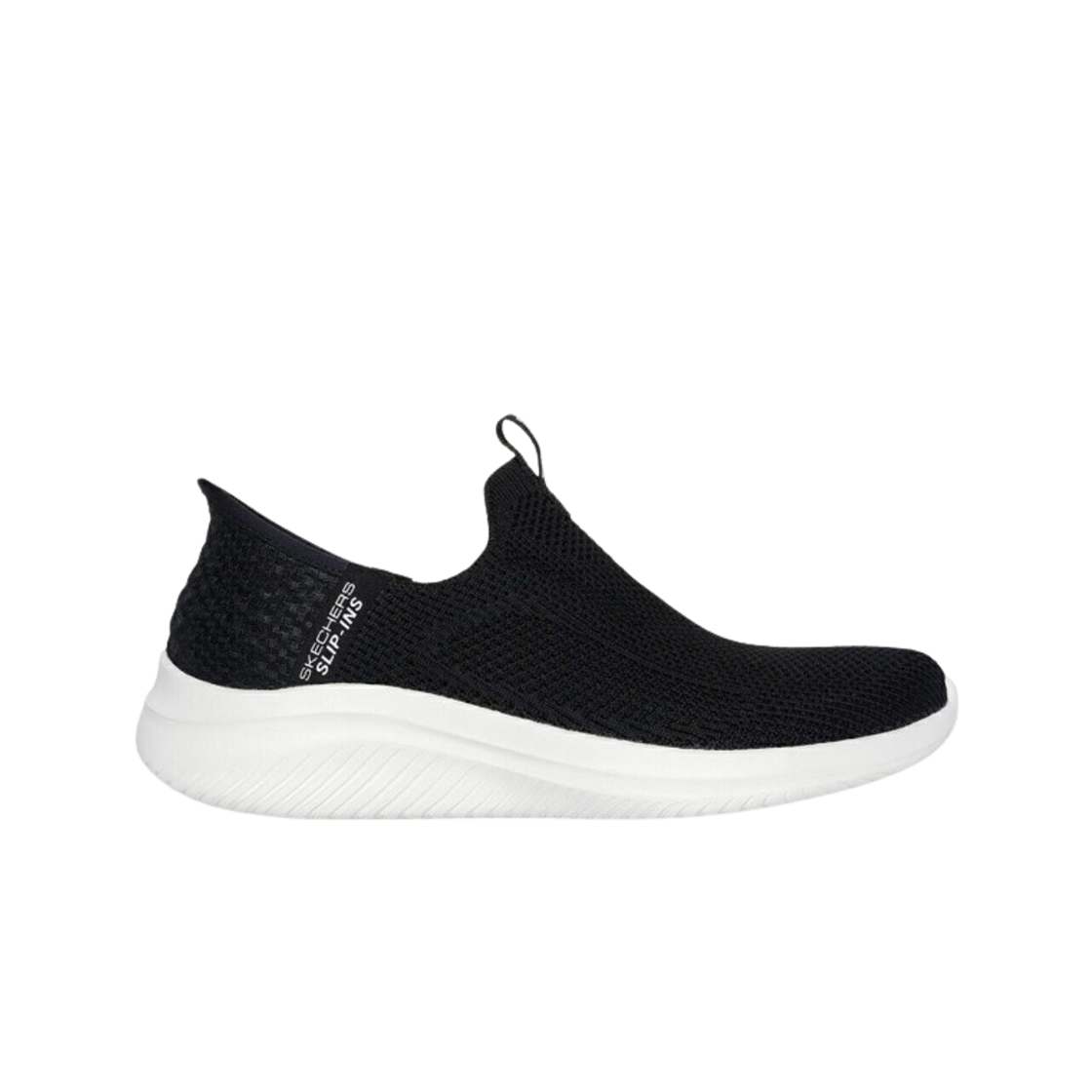 (W) 스케쳐스 울트라 플렉스 3.0 이지 윈 슬립 인스 블랙 화이트((W) Skechers Ultra Flex 3.0 Easy Win Slip Ins Black White) - 1