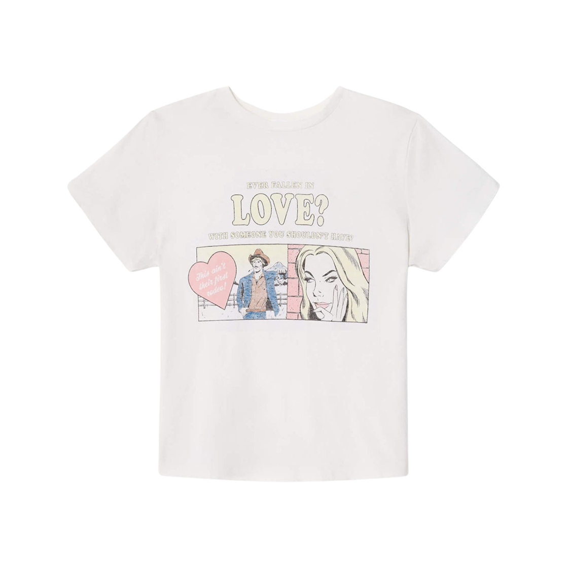 024-02WCGT330 (W) Re/Done Classic Love T-Shirt Vintage White