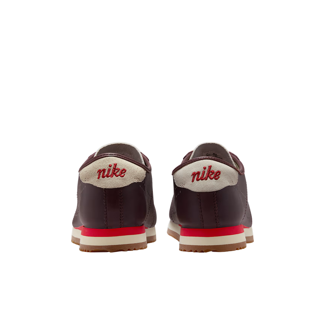 (W) 나이키 코르테즈 레더 버건디 크러시 코코넛 밀크((W) Nike Cortez Leather Burgundy Crush Coconut Milk) - 3