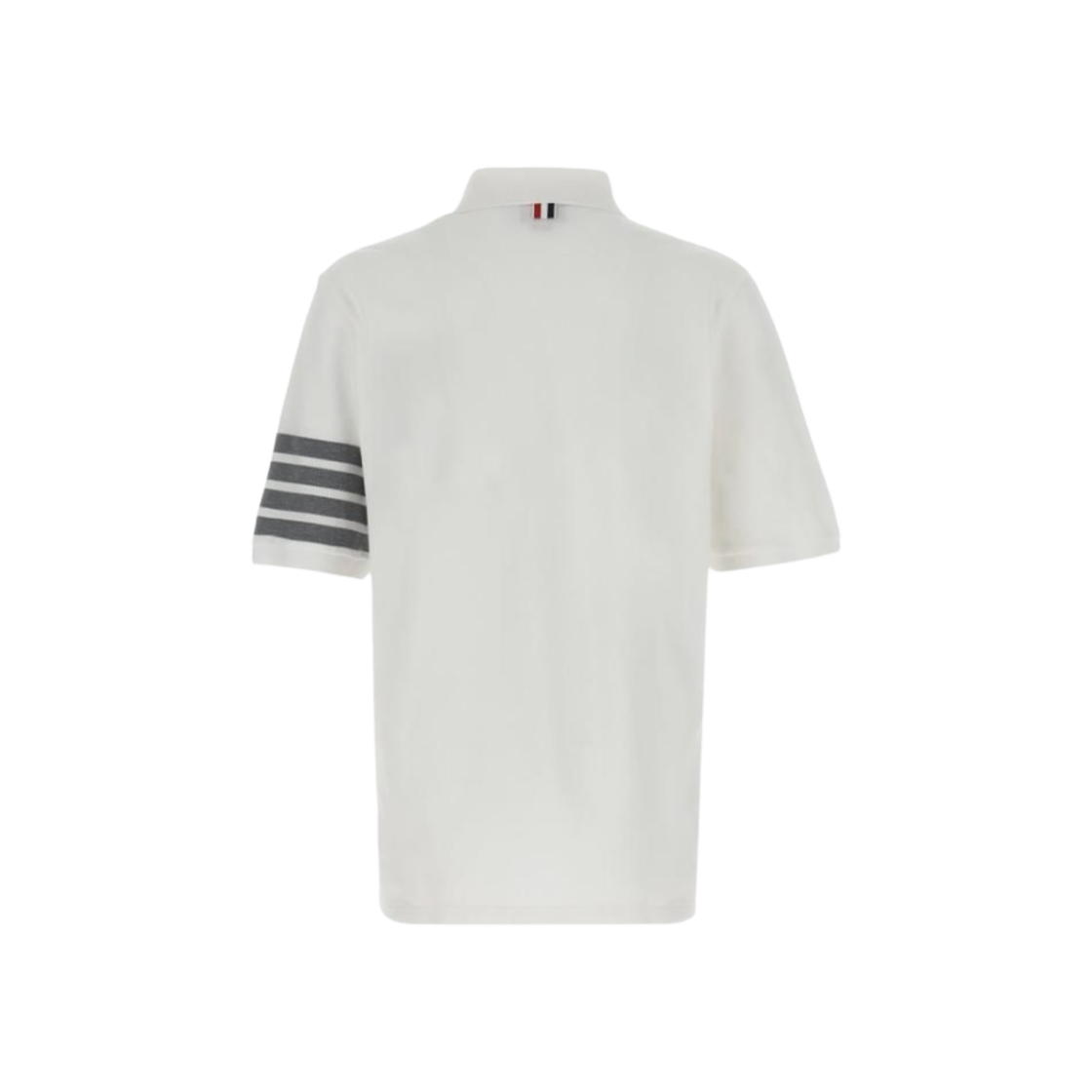 톰브라운 클래식 피케 사선 숏슬리브 폴로 화이트(Thom Browne Classic Pique 4-Bar Short Sleeve Polo White) - 2