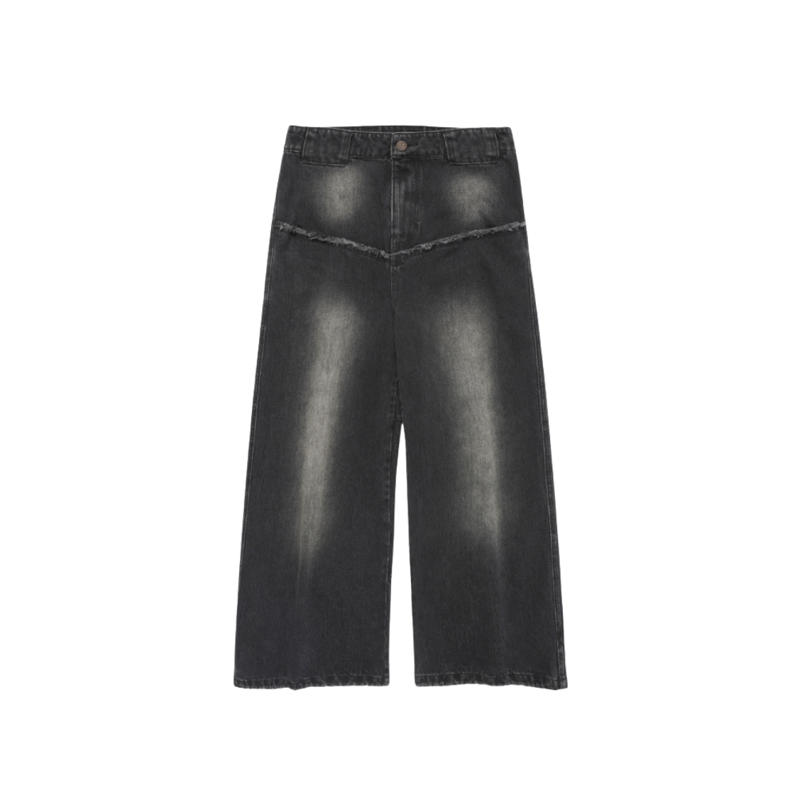 본바트 데미지 포켓 뉴 와이드 진 블랙